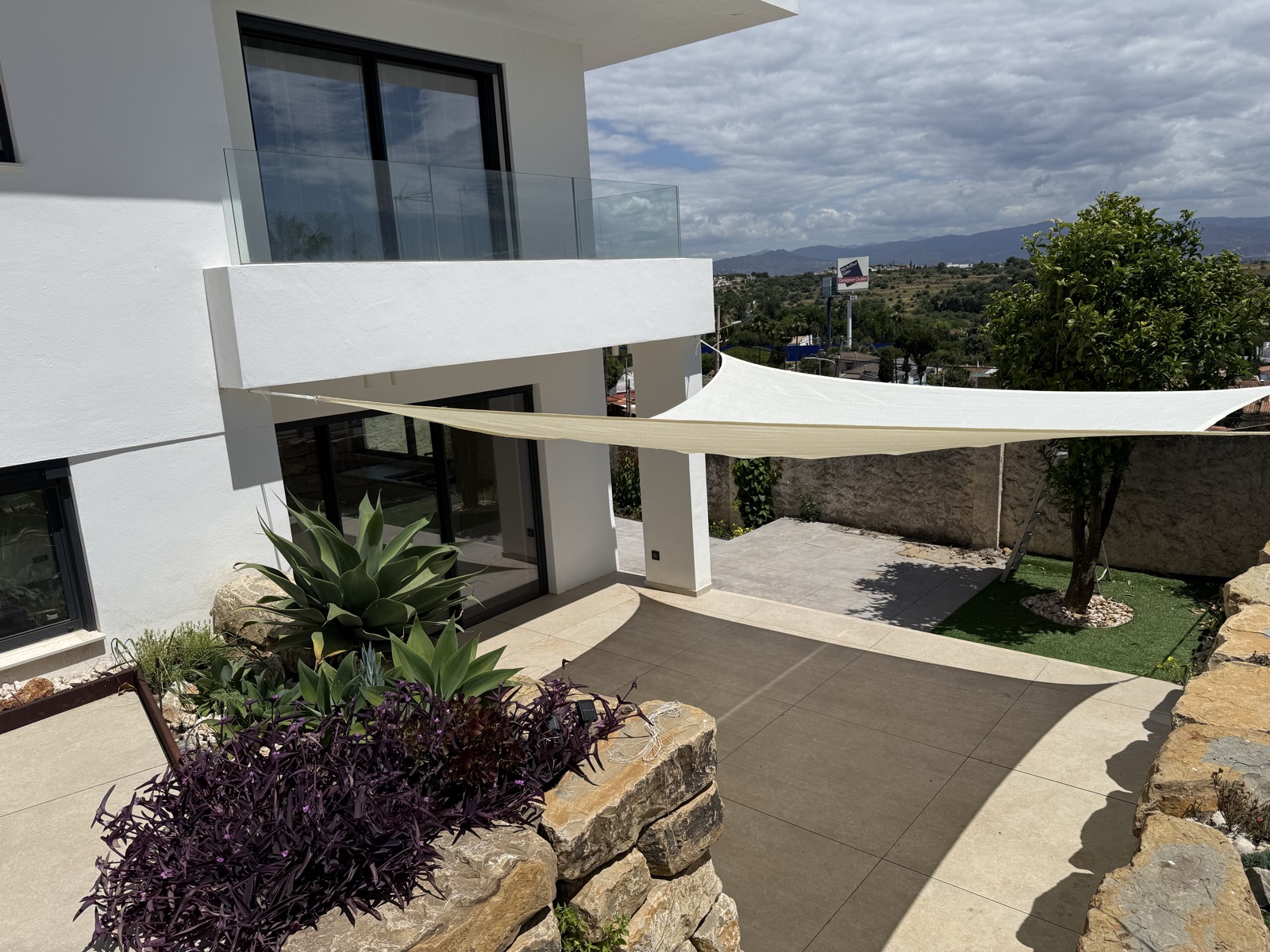 Outdoor shaded area